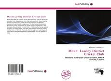 Capa do livro de Mount Lawley District Cricket Club 