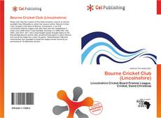 Portada del libro de Bourne Cricket Club (Lincolnshire)