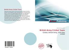 Copertina di British Army Cricket Team