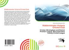 Обложка Kidderminster Victoria Cricket Club