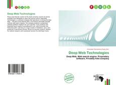 Capa do livro de Deep Web Technologies 