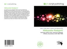 Capa do livro de Aleksandar Radojević 