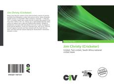 Capa do livro de Jim Christy (Cricketer) 