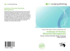 Capa do livro de Institute of Nuclear Materials Management 