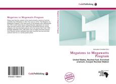 Обложка Megatons to Megawatts Program