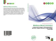 Capa do livro de Matthew Mead (minister) 