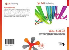 Buchcover von Walter De Greef