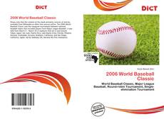 Borítókép a  2006 World Baseball Classic - hoz