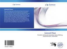 Capa do livro de Leonard Hoar 