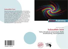 Portada del libro de Subaudible Tone