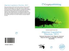 Bookcover of Algerian Legislative Election, 2012