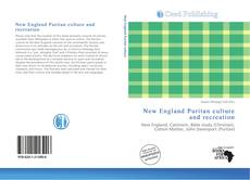 Copertina di New England Puritan culture and recreation