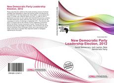 Capa do livro de New Democratic Party Leadership Election, 2012 