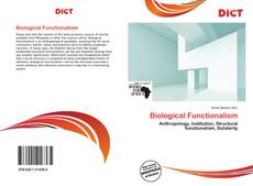 Borítókép a  Biological Functionalism - hoz