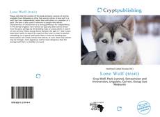 Bookcover of Lone Wolf (trait)