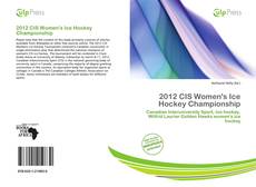 Buchcover von 2012 CIS Women's Ice Hockey Championship