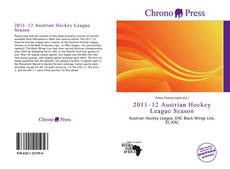 Buchcover von 2011–12 Austrian Hockey League Season