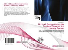 Capa do livro de 2011–12 Boston University Terriers Women's Ice Hockey Season 