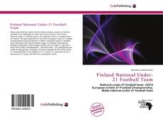 Bookcover of Finland National Under-21 Football Team