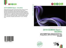 Buchcover von 2010 GEMAX Open – Doubles