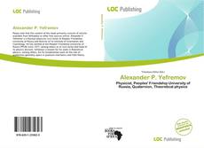 Bookcover of Alexander P. Yefremov