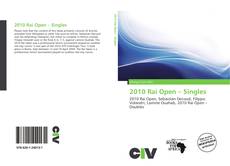 Capa do livro de 2010 Rai Open – Singles 