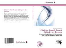 Bookcover of Chrétien Joseph Ernest Grégoire de Lannoy