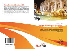 Bookcover of Rome Municipal Election, 2006