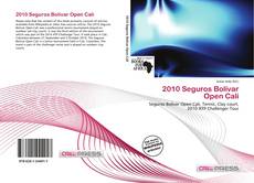 Capa do livro de 2010 Seguros Bolívar Open Cali 