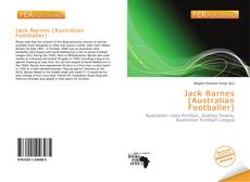 Bookcover of Jack Barnes (Australian Footballer)