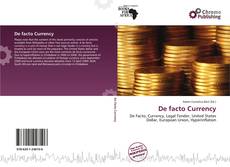 Copertina di De facto Currency