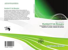 Portada del libro de Humbert V de Beaujeu