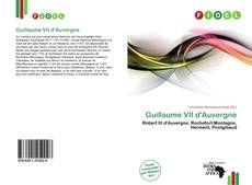 Capa do livro de Guillaume VII d'Auvergne 