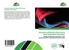 Обложка Access network discovery and selection function