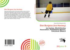 Don Burgess (Ice Hockey)的封面