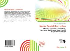 Copertina di Macau Baptist Convention