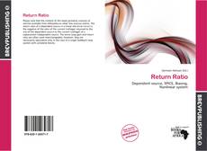 Capa do livro de Return Ratio 