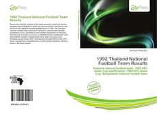 Buchcover von 1992 Thailand National Football Team Results