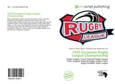 Borítókép a  1935 European Rugby League Championship - hoz