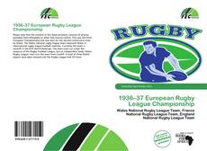 Обложка 1936–37 European Rugby League Championship