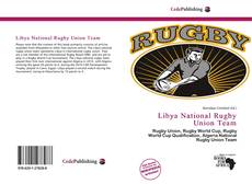 Bookcover of Libya National Rugby Union Team