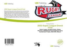 2003 Super League Grand Final kitap kapağı