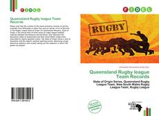 Capa do livro de Queensland Rugby league Team Records 