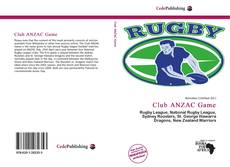 Portada del libro de Club ANZAC Game