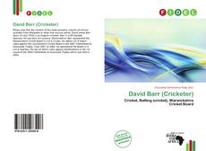 Buchcover von David Barr (Cricketer)