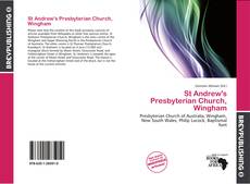 Capa do livro de St Andrew's Presbyterian Church, Wingham 