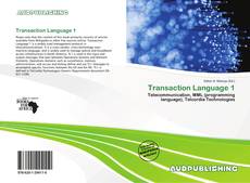 Bookcover of Transaction Language 1