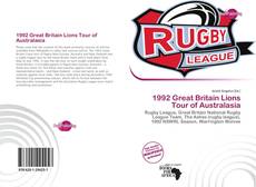 Portada del libro de 1992 Great Britain Lions Tour of Australasia