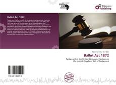 Copertina di Ballot Act 1872