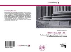 Capa do livro de Brawling Act 1551 